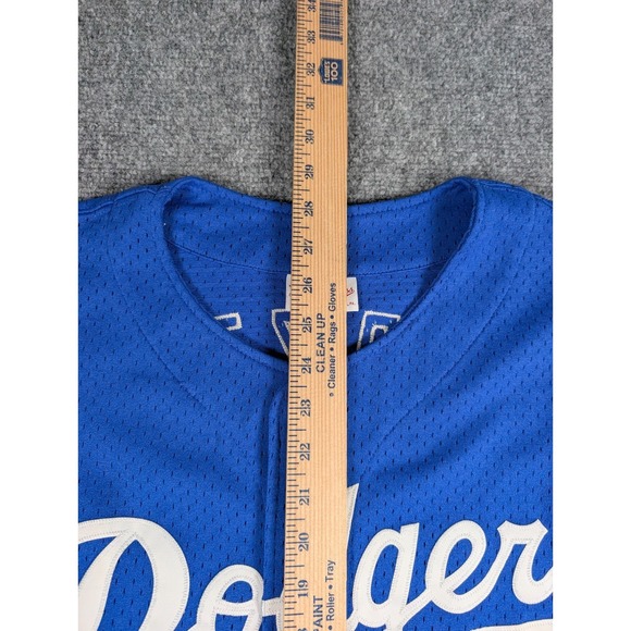 Mike Piazza Los Angeles Dodgers Mitchell & Ness Cooperstown Jersey Mens 44L Blue - Picture 4 of 10